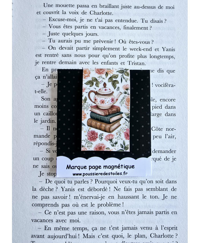 Marque page magnétique théière