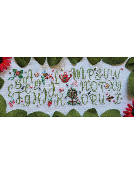 Grille point de croix : ABC printemps Papier