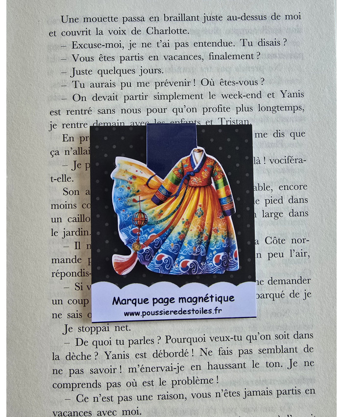 Marque page magnétique kimono