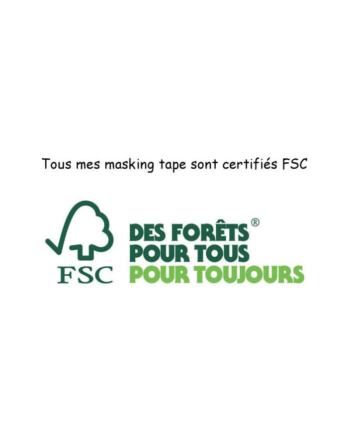 Masking tape 10m autocollants diamond painting bullet journal champignon magie