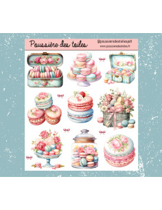 Feuille d’autocollants, Stickers pour Bullet Journal Gourmandises