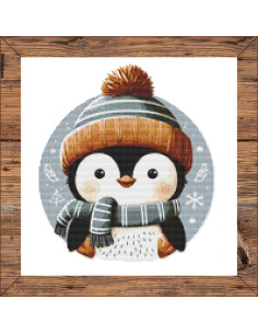 Grille point de croix : Pingouin PDF