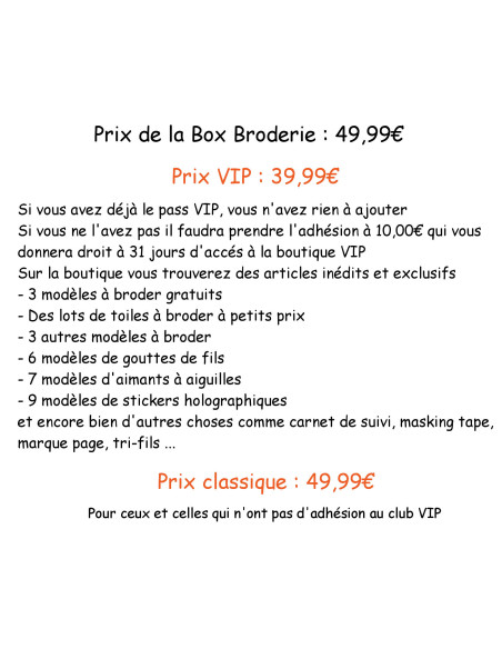 Box broderie et papeterie Kitsune en Pré-commande