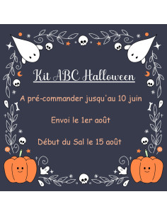 Kit à broder ABC Halloween en pré-commande