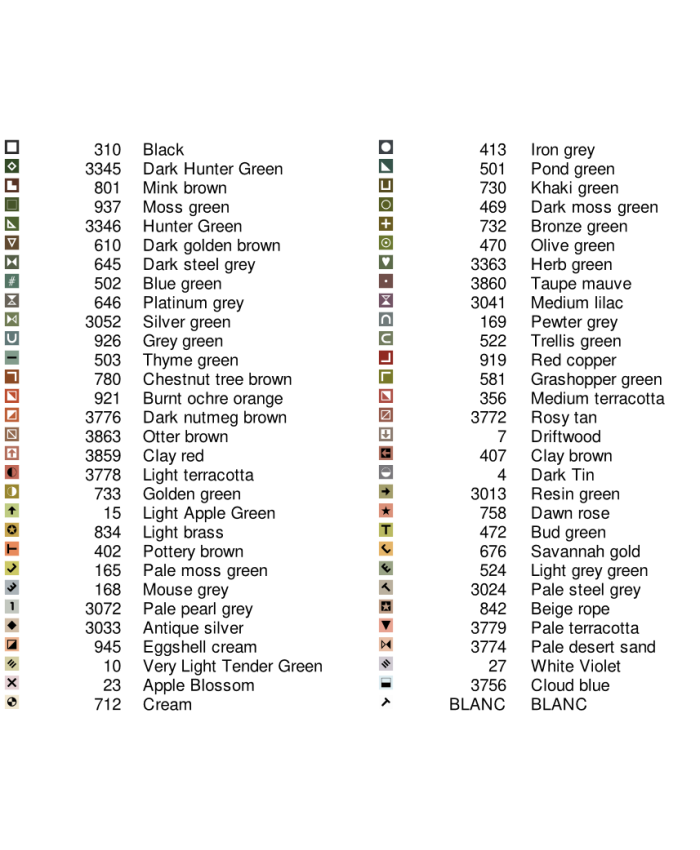 Grille point de croix : Paysage montagnard  PDF