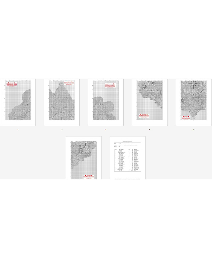 Grille point de croix : Rose des vents  PDF