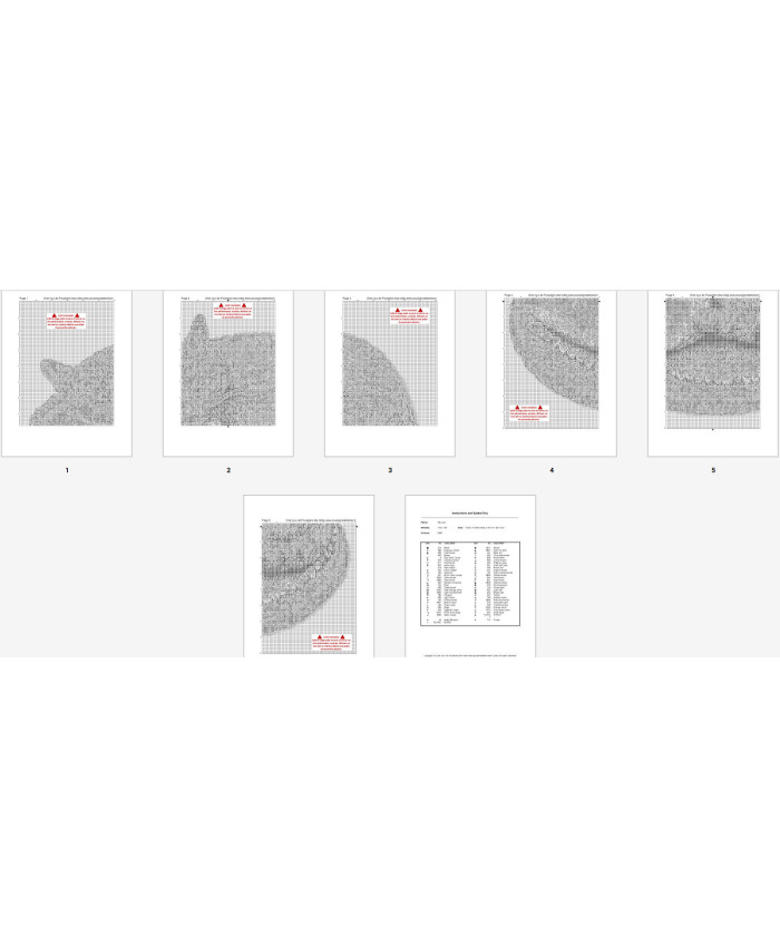 Grille point de croix : Chat roux PDF