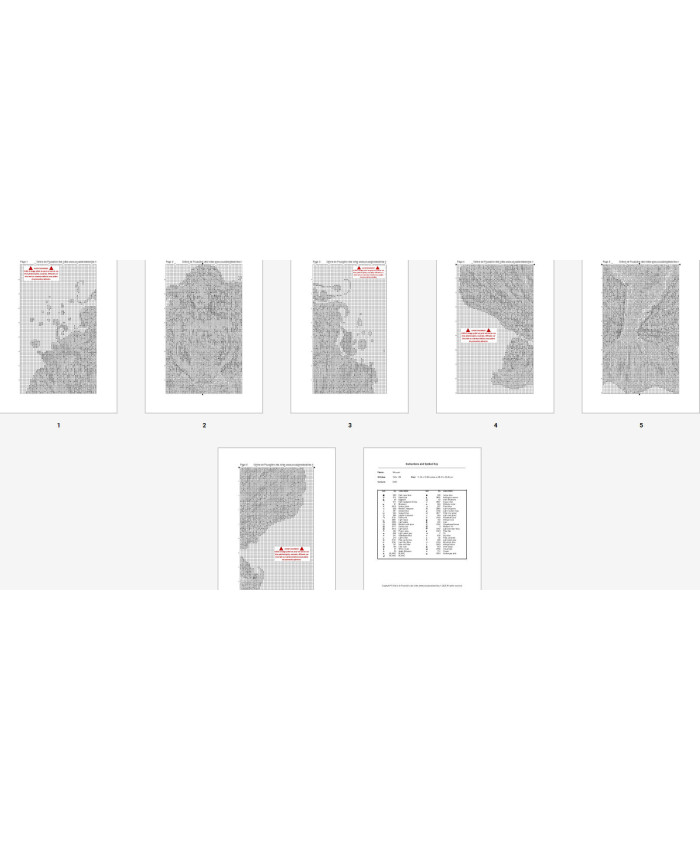 Grille point de croix : Sirène PDF