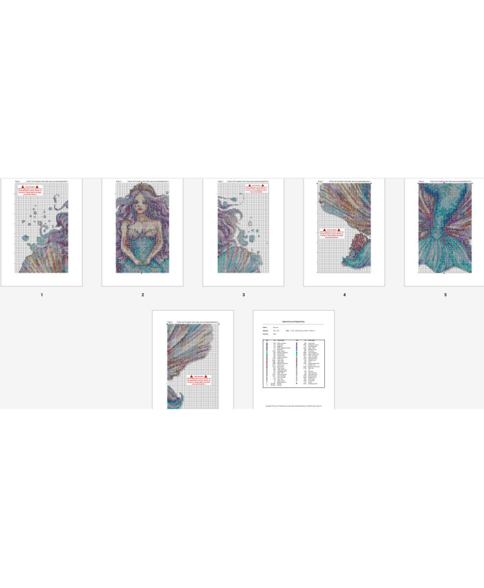 Grille point de croix : Sirène PDF