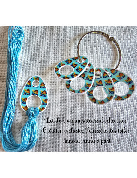 Lot de 5 organisateurs d'échevettes Kimono