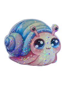 Stickers holographique escargot kawaïï