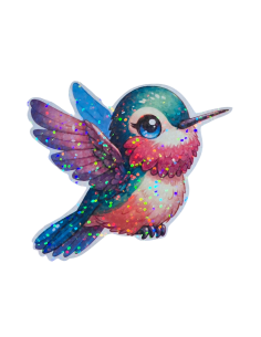 Stickers holographique colibri kawaïï