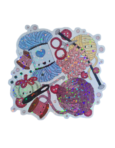 Stickers holographique Couture kawaïï
