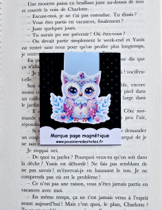 Marque page magnétique chouette 2