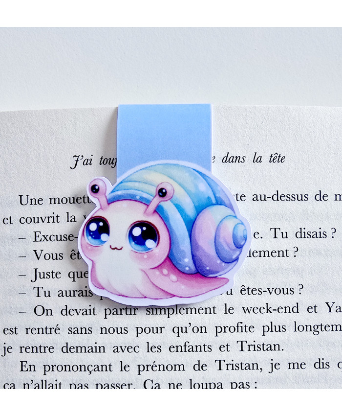 Marque page magnétique escargot