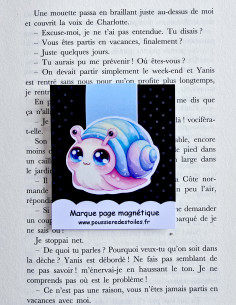 Marque page magnétique escargot