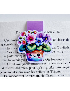 Marque page magnétique plante