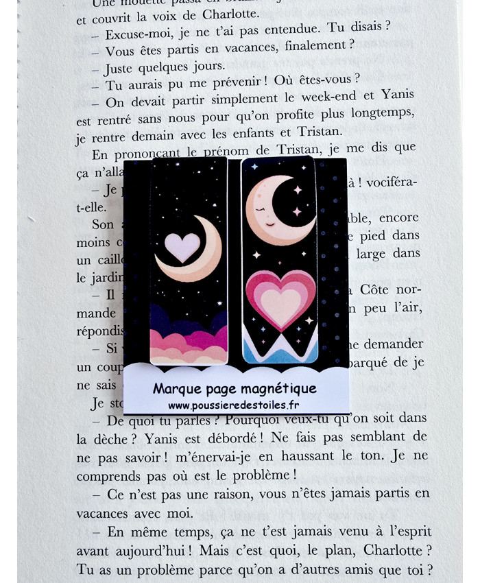Lot de 2 Marque page magnétique astral