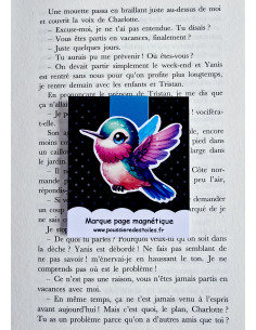 Marque page magnétique colibri 2