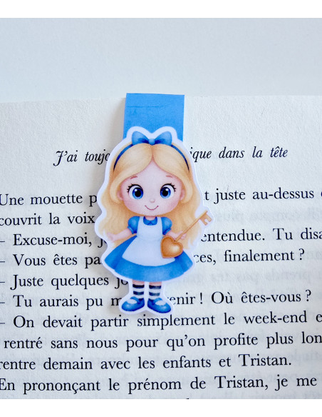 Marque page magnétique Alice