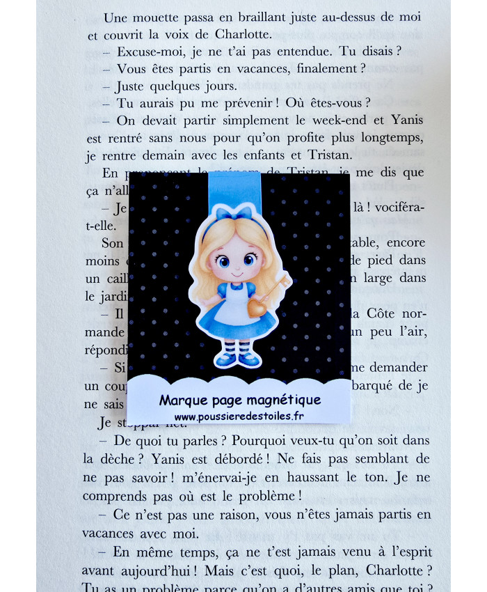 Marque page magnétique Alice