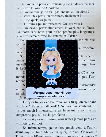 Marque page magnétique Alice
