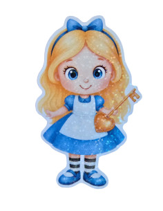 Stickers holographique Alice