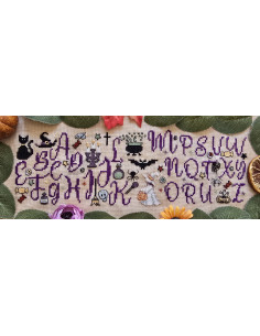 Grille point de croix : ABC halloween Papier