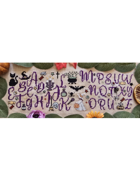 Grille point de croix : ABC halloween Papier