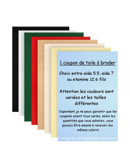 1 coupon de toile à broder
