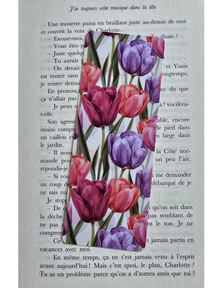 Marque-page tulipes