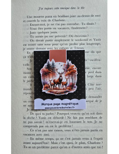 Marque page magnétique cerfs 2