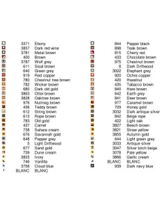 Grille point de croix : Biche automnale PDF 2