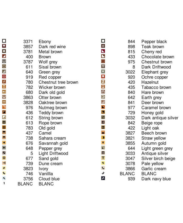 Grille point de croix : Biche automnale PDF