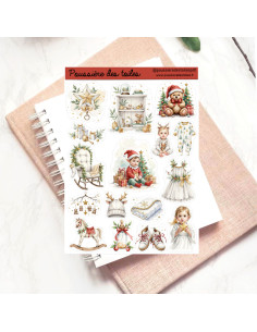 Réf 159 Feuille d’autocollants, Stickers pour Bullet Journal ange