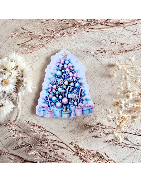 Poussière à aiguilles : sapin de noël