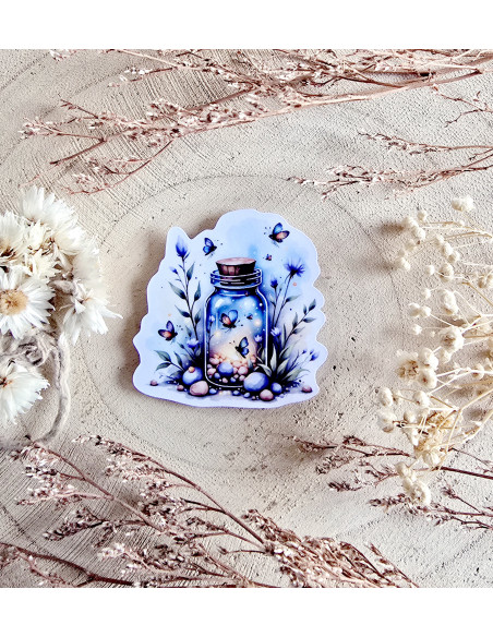 Poussière à aiguilles : bocal