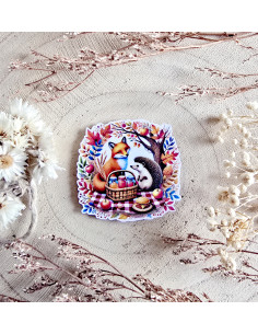 Poussière à aiguilles : renard herisson