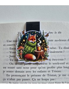 Marque page magnétique renard