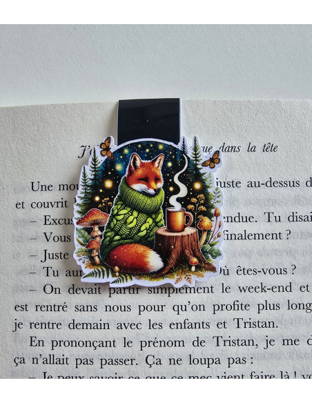 Marque page magnétique renard