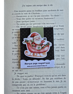 Marque page magnétique père noël 2