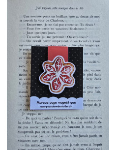 Marque page magnétique sablé noel 2