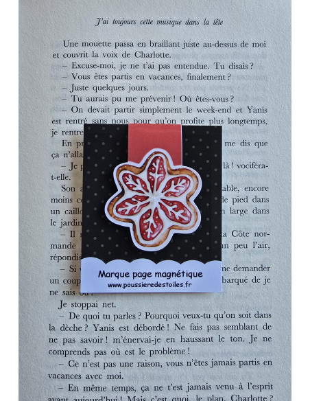Marque page magnétique sablé noel