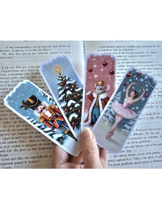 Lot de 4 Marque-pages noël