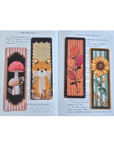 Lot de 4 Marque-page automne 2