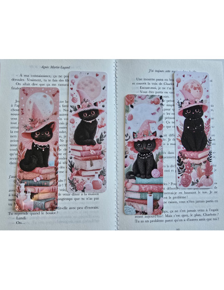 Lot de 4 Marque-page chats