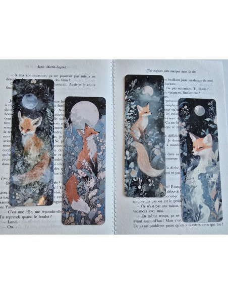 Lot de 4 Marque-page renard
