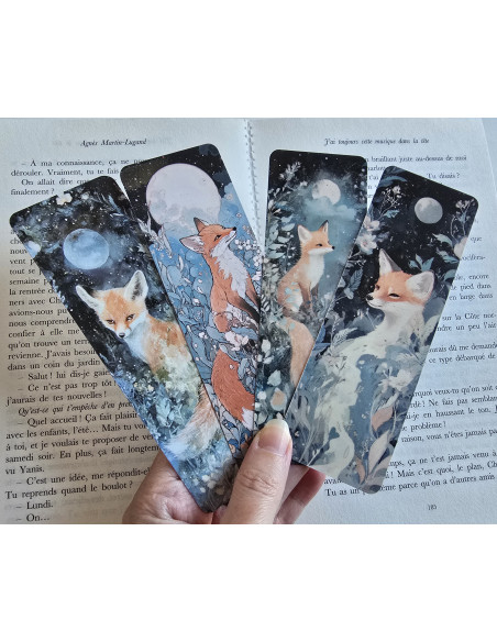 Lot de 4 Marque-page renard