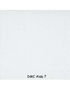 1 mètre de toile à broder Aida 7 points de DMC