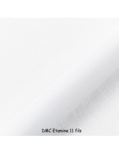 1 mètre de toile à broder étamine 11 fils de DMC